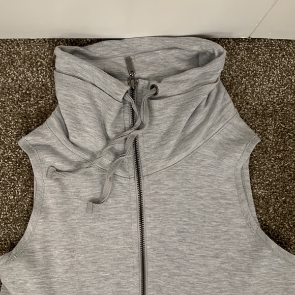 Dakini Grey Fabric Midi Dress Slouchy Pockets Sz M Zipper Neckline Sleev… - Picture 8 of 12